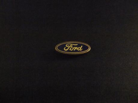Ford logo (twee ringen goudkleurige letters)